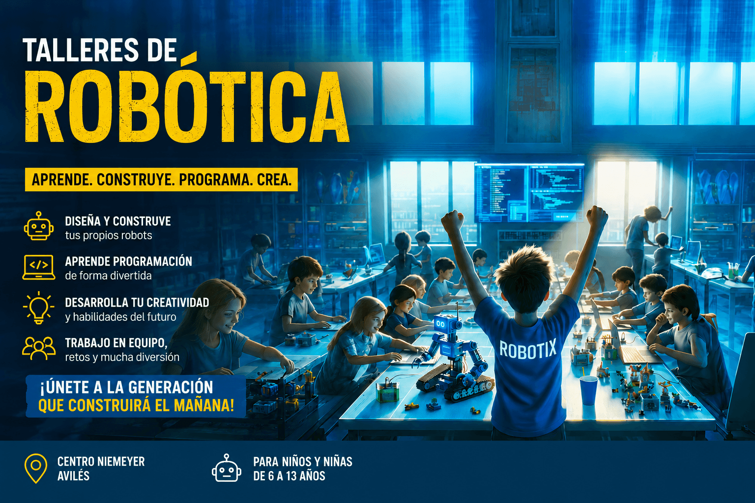 Cartel: Taller de Robótica: Octubre – diciembre 2026